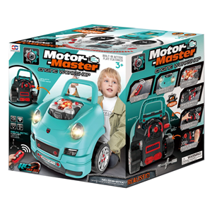 ماشین اسباب بازی ریموت دار موتور مستر Motor Master مدل کاپوت پورشه آبی Kids Engine Toy_اسباب بازی
